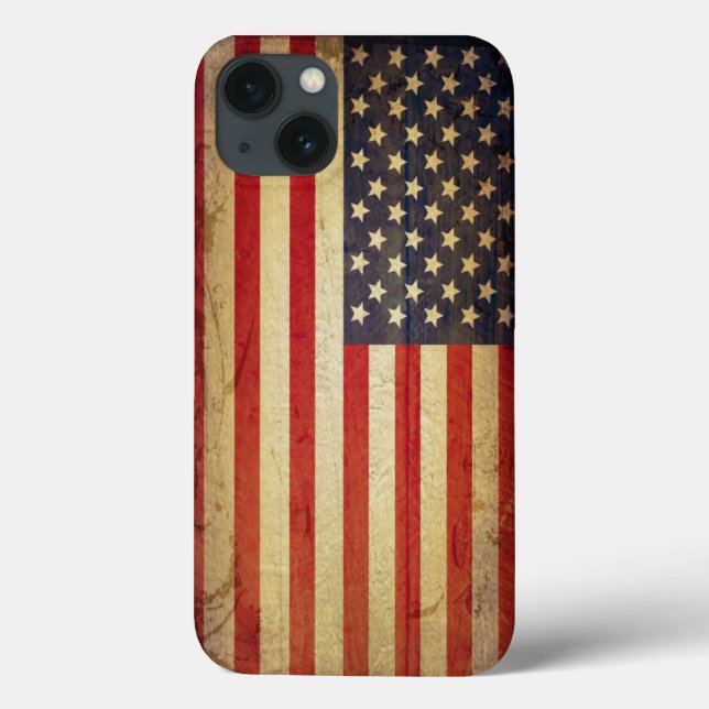 Amerikanische Flagge patriotisch Case-Mate iPhone Hülle (Rückseite)