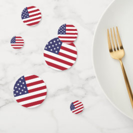 Amerikanische Flagge - Patriotisch Konfetti