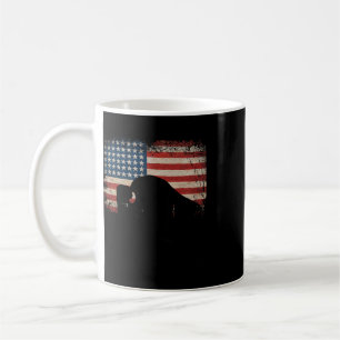 Amerikanische Flagge Patriotisch Usa Büffel Bison  Kaffeetasse