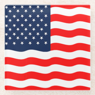 Amerikanische Flagge Patriotische Getränkuntersetz Glasuntersetzer