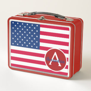 Amerikanische Flagge Patriotische Lunchbox