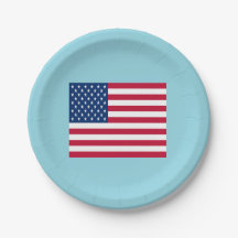 Amerikanische Flagge Patriotische Party Pappteller