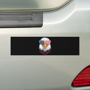 Amerikanische Flagge Patriotischer Adler 4. Juli Autoaufkleber
