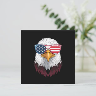Amerikanische Flagge Patriotischer Adler 4. Juli Einladung