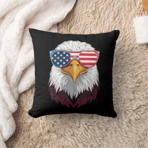 Amerikanische Flagge Patriotischer Adler 4. Juli Kissen