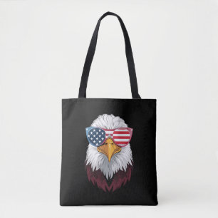 Amerikanische Flagge Patriotischer Adler 4. Juli Tasche