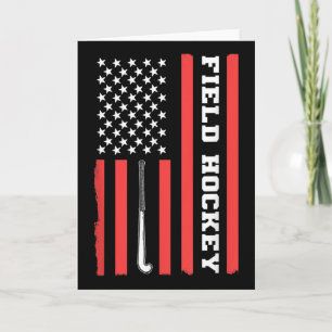 Amerikanische Flagge Patriotischer Feldhockey Usa Karte