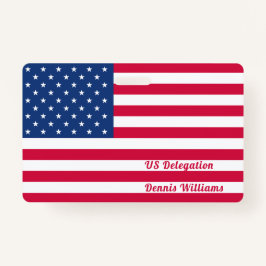 Amerikanische Flagge | PERSONALISIERT Ausweis