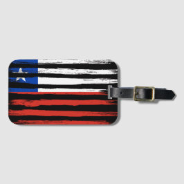 Amerikanische Flagge Personalisiert | Gepäckmarke Gepäckanhänger
