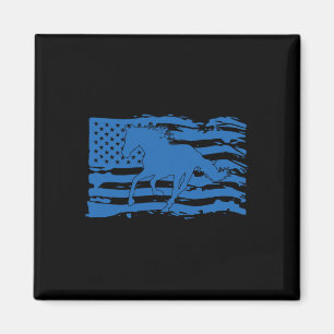 Amerikanische Flagge Pferd Lover Patriotic Horseba Magnet