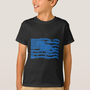 Amerikanische Flagge Pferd Lover Patriotic Horseba T-Shirt