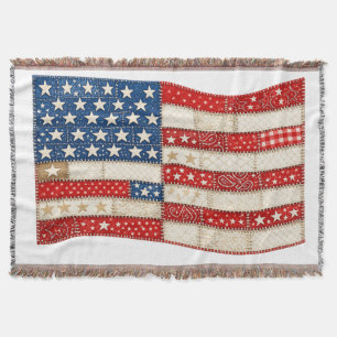 Amerikanische Flagge PNG   Patchwork-patriotisches Decke