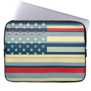 Amerikanische Flagge Pop Art 5 Laptopschutzhülle