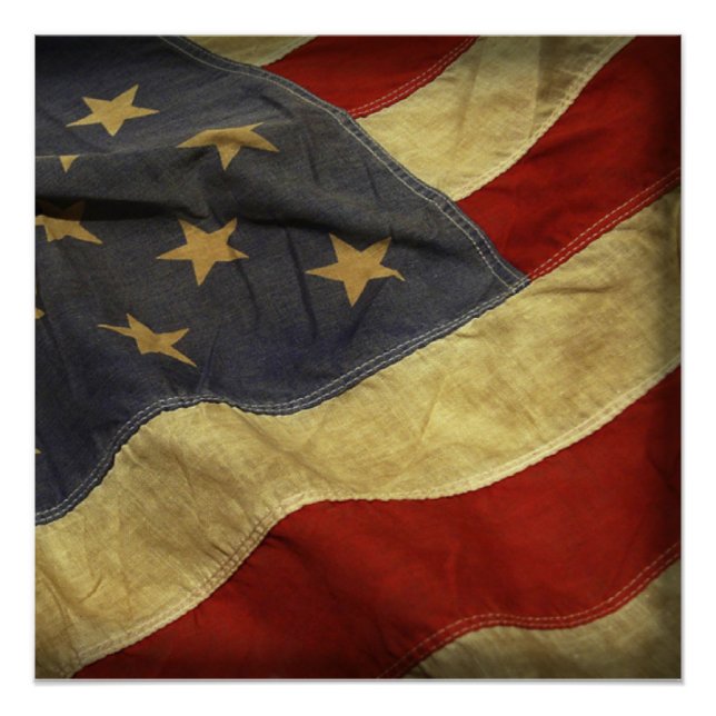 Amerikanische Flagge Poster (Vorderseite)