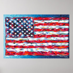 Amerikanische Flagge Poster