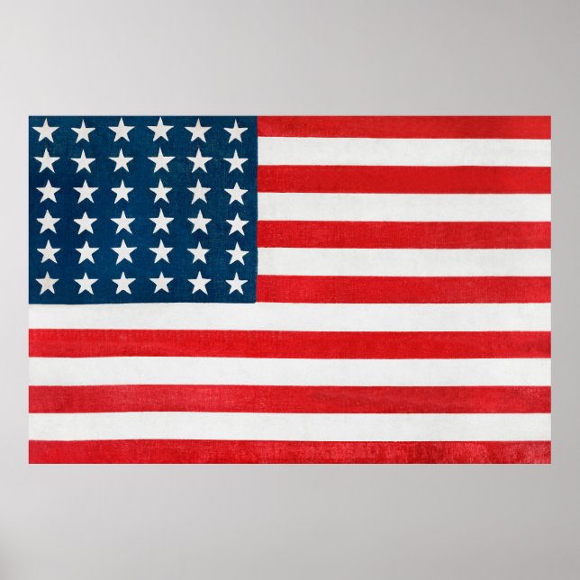 Amerikanische Flagge Poster (Vorne)
