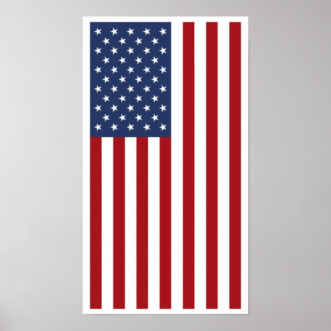 Amerikanische Flagge Poster (Vorne)