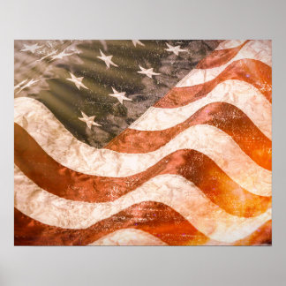 Amerikanische Flagge Poster