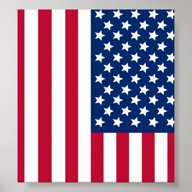 Amerikanische Flagge Poster (Vorne)