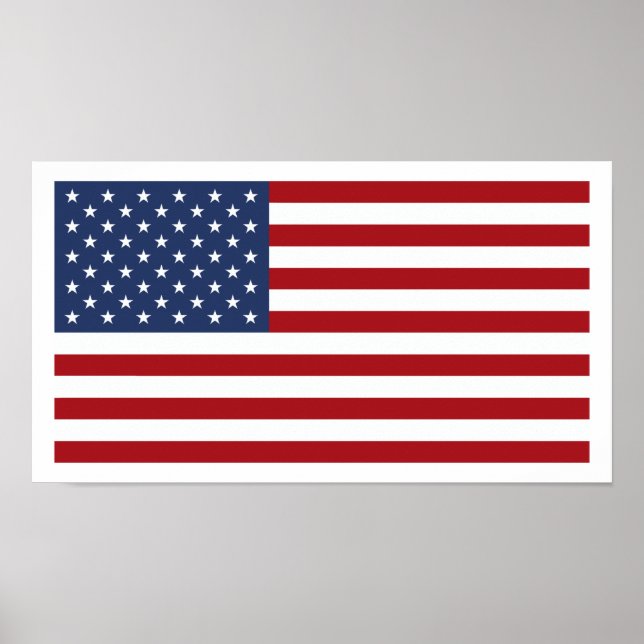 Amerikanische Flagge Poster (Vorne)