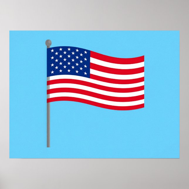 amerikanische Flagge Poster (Vorne)