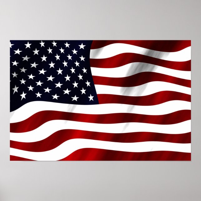 Amerikanische Flagge Poster (Vorne)