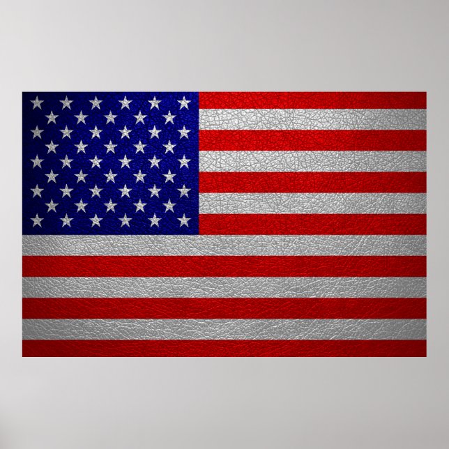 Amerikanische Flagge Poster (Vorne)