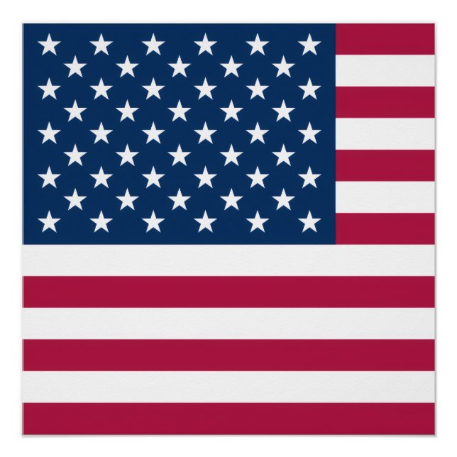Amerikanische Flagge Poster (Vorderseite)