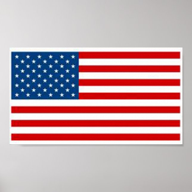 Amerikanische Flagge Poster (Vorne)