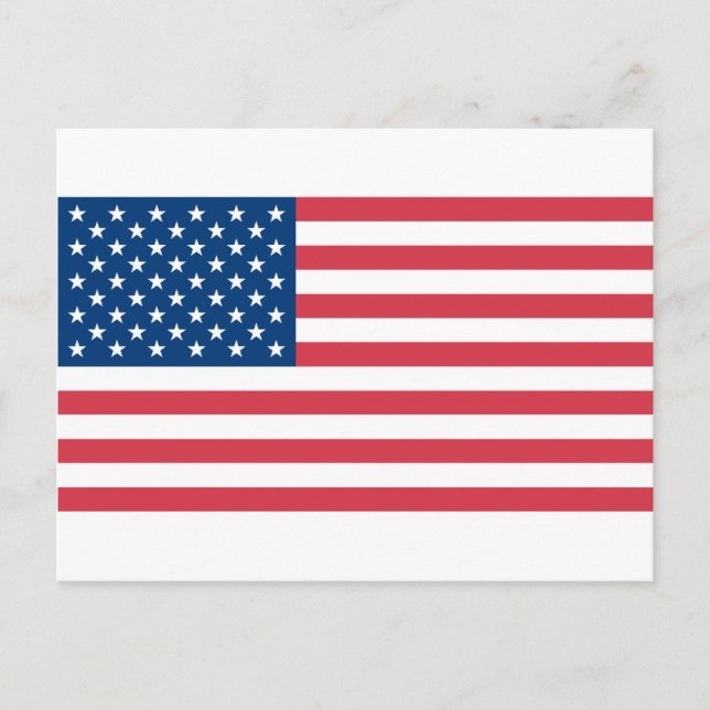 Amerikanische Flagge Postkarte (Vorderseite)