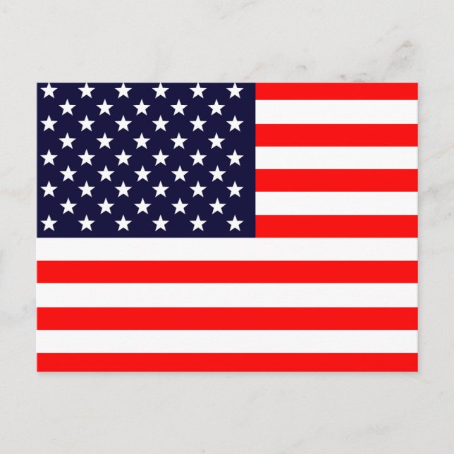 Amerikanische Flagge Postkarte (Vorderseite)