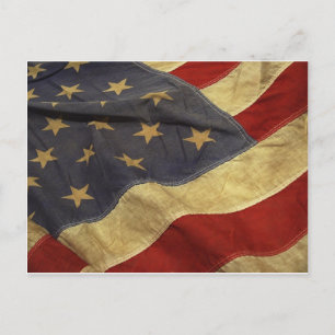 Amerikanische Flagge Postkarte
