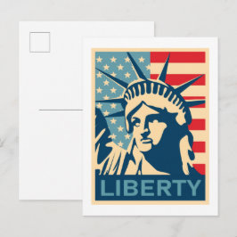 Amerikanische Flagge Postkarte