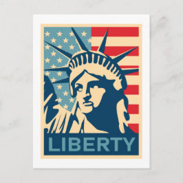 Amerikanische Flagge  Postkarte