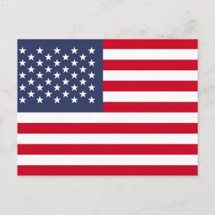 Amerikanische Flagge Postkarte
