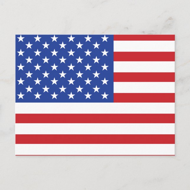 Amerikanische Flagge Postkarte (Vorderseite)
