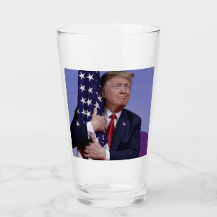 Amerikanische Flagge Präsidenten-Trump Hugs The Glas