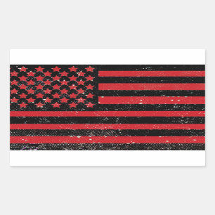 Amerikanische Flagge Rechteckiger Aufkleber
