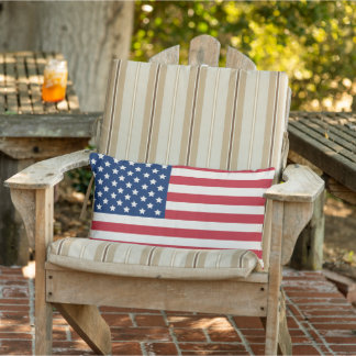 Amerikanische Flagge Red White und Blue Patriotic Kissen Für Draußen