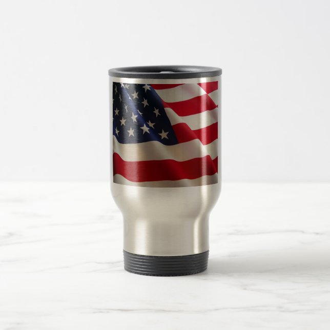 Amerikanische Flagge Reisebecher (Mittel)