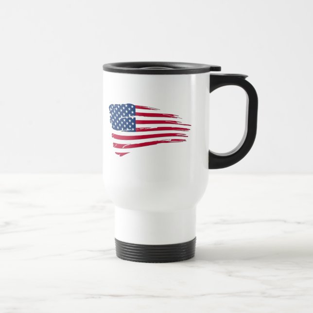 Amerikanische Flagge Reisebecher (Rechts)