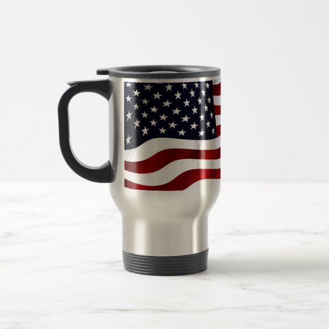 Amerikanische Flagge Reisebecher (Links)