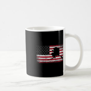 Amerikanische Flagge Retro Alaska 4. Juli Vintag G Kaffeetasse