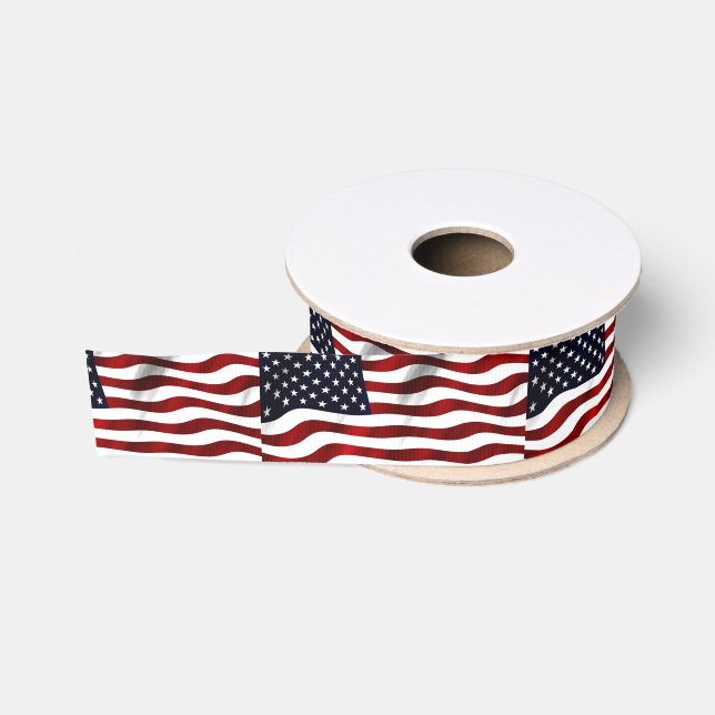 Amerikanische Flagge Ripsband (Spule)