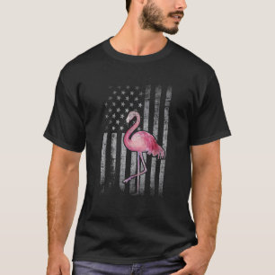 Amerikanische Flagge rosa Flamingo Patriotic 4. Ju T-Shirt