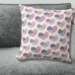 Amerikanische Flagge Rot Weiß Blau Patriotisch Kissen