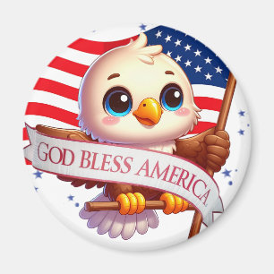 Amerikanische Flagge Rot Weiß Blau Patriotischer A Magnet