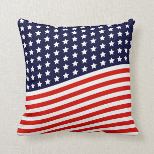 Amerikanische Flagge - rote, weiße und blaue USA Kissen