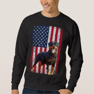 Amerikanische Flagge Rottweiler Hund Lover Funny 4 Sweatshirt