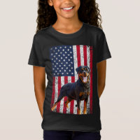 Amerikanische Flagge Rottweiler Hund Lover Funny 4